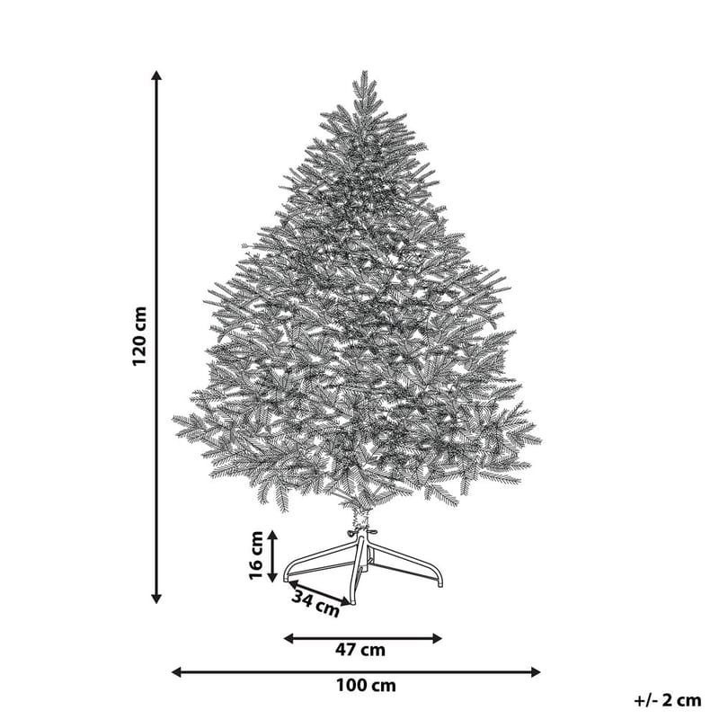 Masala Liten Snöig Plastgran 120 cm - Vit/Grön - Inredning & dekor - Julpynt & helgdekoration - Julpynt & juldekoration - Plastgran
