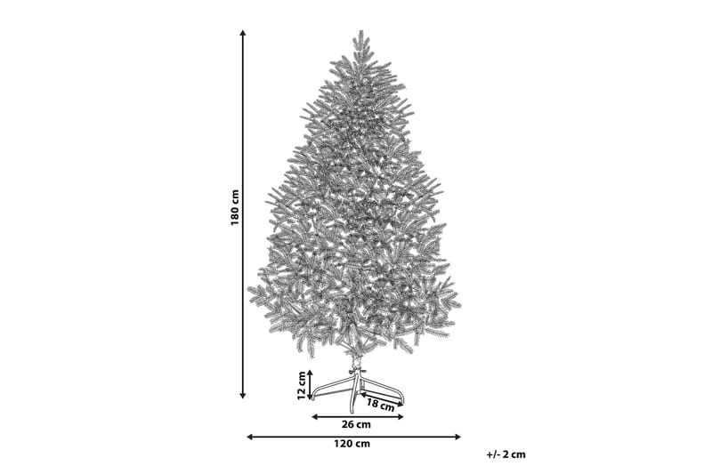 BAIKER Julgran 180 cm Vit - Plastgran