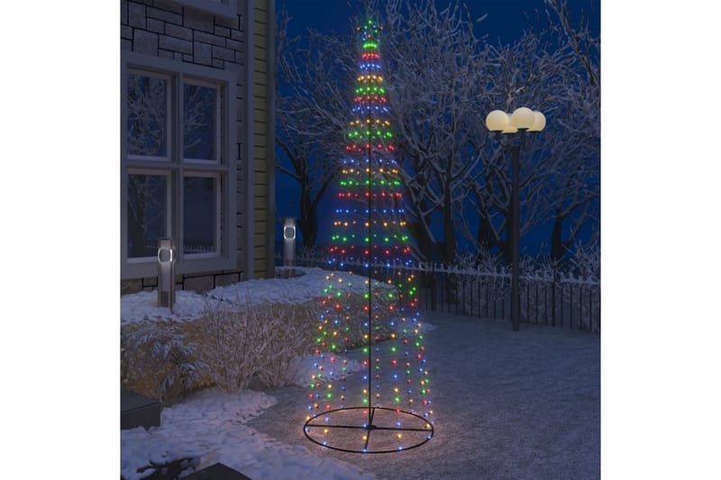 Julgranskon 330 färgglada LEDs 100x300 cm - Flerfärgad - Plastgran