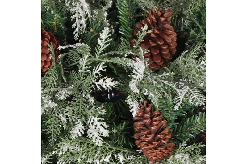 Plastgran med ljusslinga och kottar grön och vit 120 cm PVC& - Inredning & dekor - Julpynt & helgdekoration - Julpynt & juldekoration - Plastgran