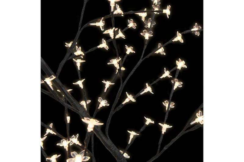 Plastgran 128 LEDs körsbärsblommor varmvitt ljus 120 cm - Svart - Inredning & dekor - Julpynt & helgdekoration - Julpynt & juldekoration - Plastgran