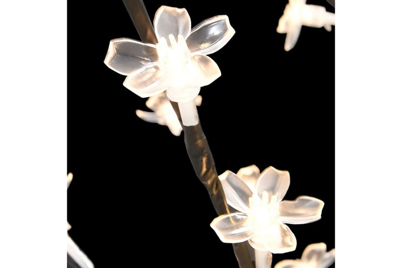 Plastgran 128 LEDs körsbärsblommor varmvitt ljus 120 cm - Svart - Inredning & dekor - Julpynt & helgdekoration - Julpynt & juldekoration - Plastgran