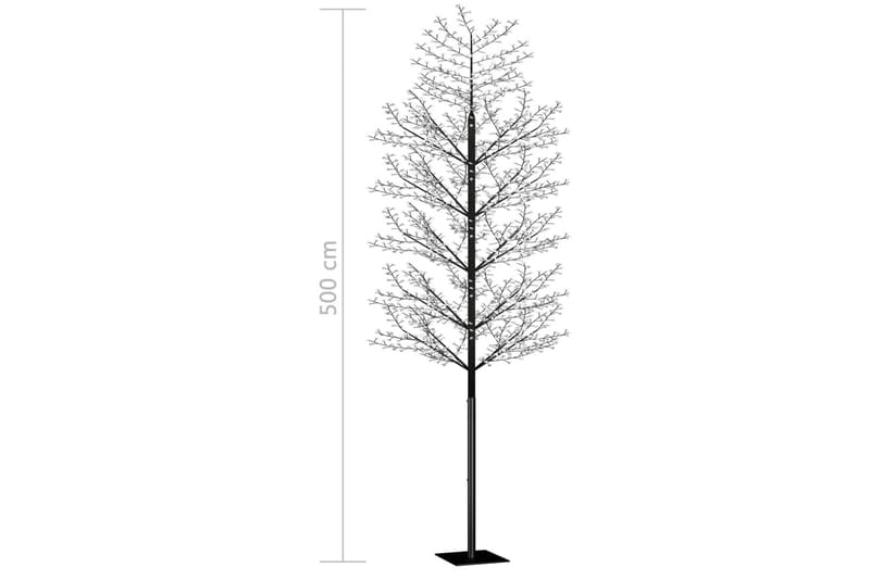 Plastgran 2000 LED körsbärsblommor blåvitt ljus 500 cm - Svart - Inredning & dekor - Julpynt & helgdekoration - Julpynt & juldekoration - Plastgran