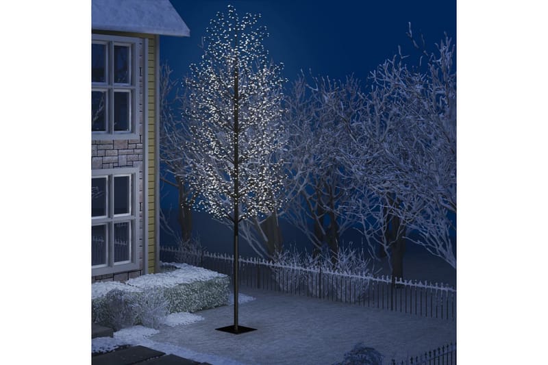 Plastgran 2000 LED körsbärsblommor kallvitt ljus 500 cm - Svart - Inredning & dekor - Julpynt & helgdekoration - Julpynt & juldekoration - Plastgran