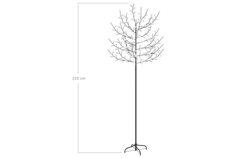 Plastgran 220 LED körsbärsblommor kallvitt ljus 220 cm - Svart - Inredning & dekor - Julpynt & helgdekoration - Julpynt & juldekoration - Plastgran