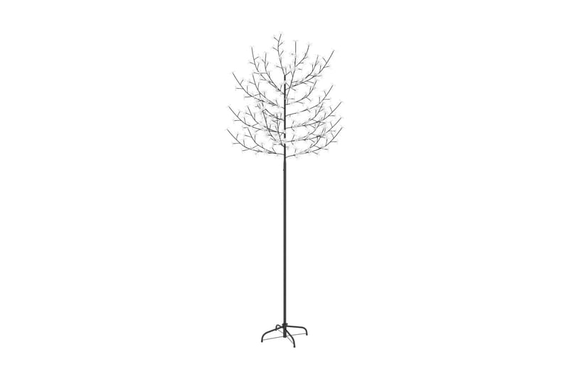 Plastgran 220 LED körsbärsblommor kallvitt ljus 220 cm - Svart - Plastgran