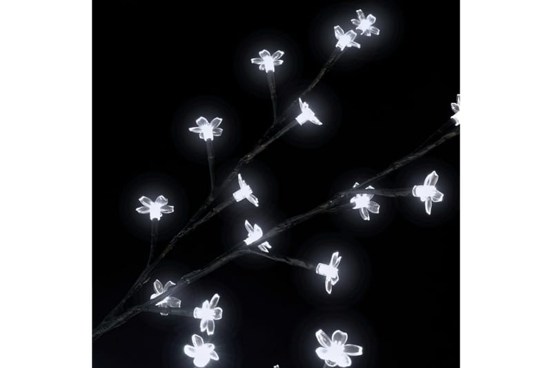 Plastgran 220 LED körsbärsblommor kallvitt ljus 220 cm - Svart - Plastgran