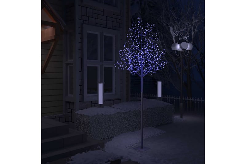 Plastgran 600 LED körsbärsblommor blått ljus 300 cm - Svart - Inredning & dekor - Julpynt & helgdekoration - Julpynt & juldekoration - Plastgran