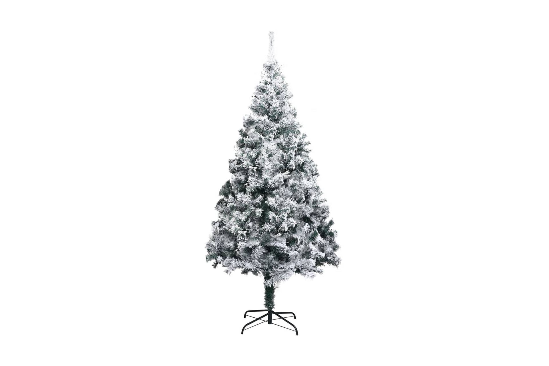 Plastgran med snö grön 240 cm PVC - Grön