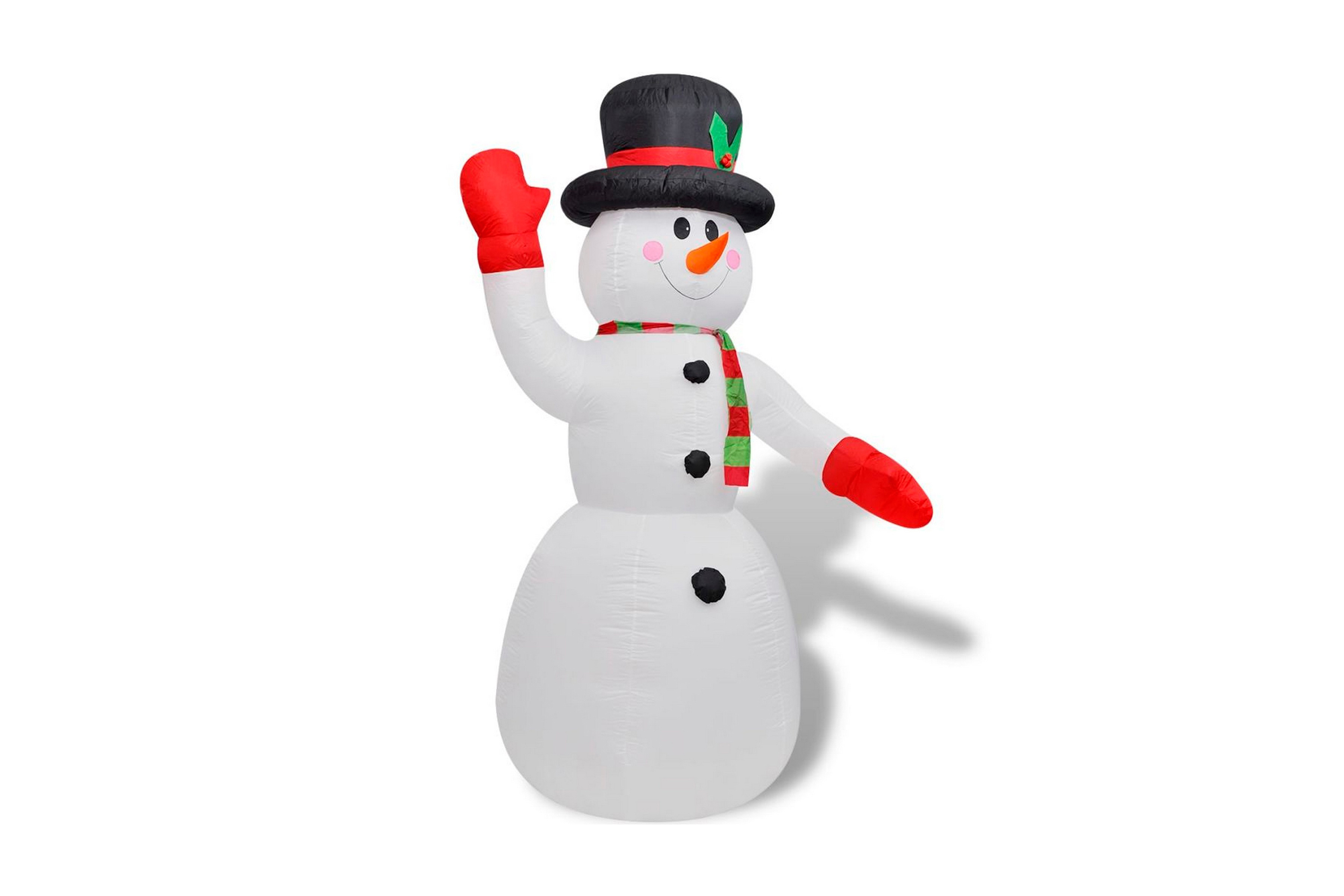 Be Basic Uppblåsbar snögubbe 240 cm – Vit