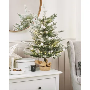 Ringrose Liten Snöig Plastgran 90 cm - Grön|Vit|Beige - Inredning & dekor - Julpynt & helgdekoration - Julpynt & juldekoration - Plastgran