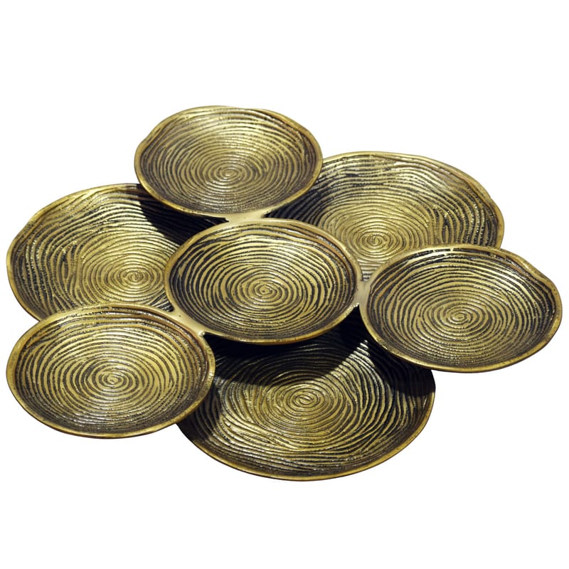 Jelnor Rund dekorationsskål i aluminium - Guld - Inredning & dekor - Dekor & inredningsdetaljer