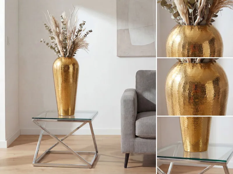 Kelar Golvvas i aluminium - Guld - Inredning & dekor - Dekor & inredningsdetaljer