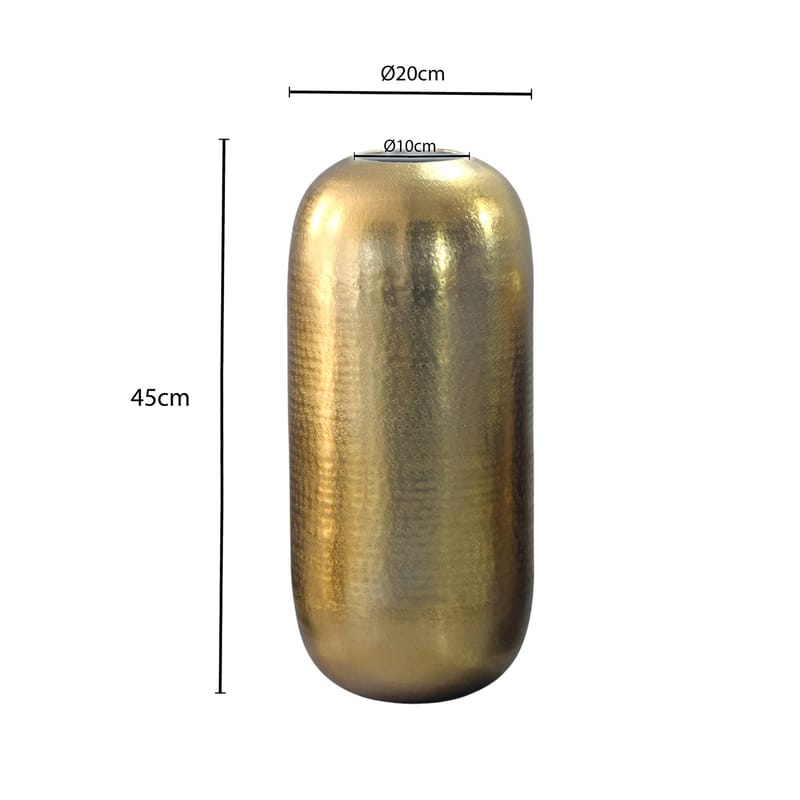 Korva Golvvas 45 cm i aluminium - Guld - Inredning & dekor - Dekor & inredningsdetaljer