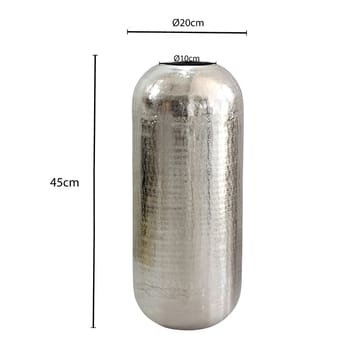 Korva Golvvas 45 cm i aluminium - Silver - Inredning & dekor - Dekor & inredningsdetaljer
