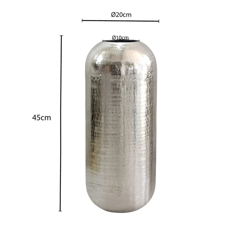 Korva Golvvas 45 cm i aluminium - Silver - Inredning & dekor - Dekor & inredningsdetaljer
