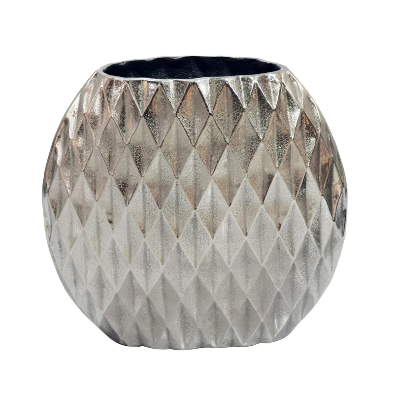 Larek Bordsvas i aluminium, Silver