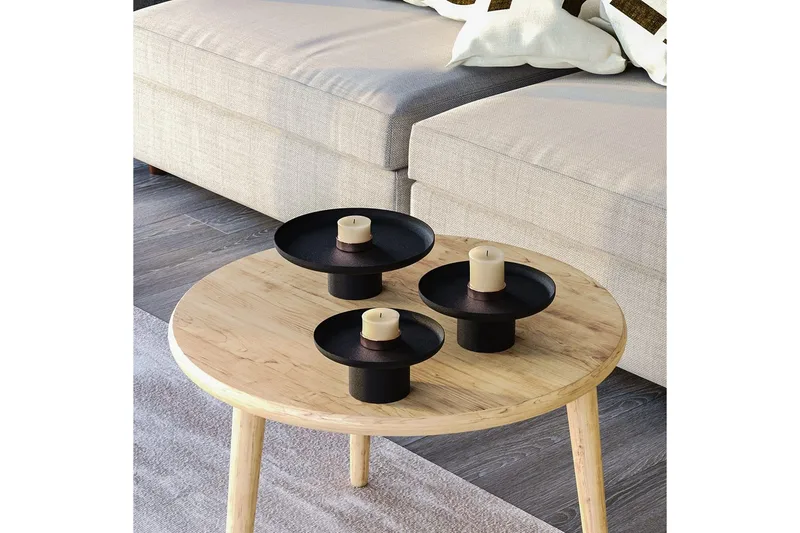 Dekorativt Metalltillbehör Mirven Svart - Svart - Inredning & dekor - Ljus & dofter - Ljushållare & ljusfat