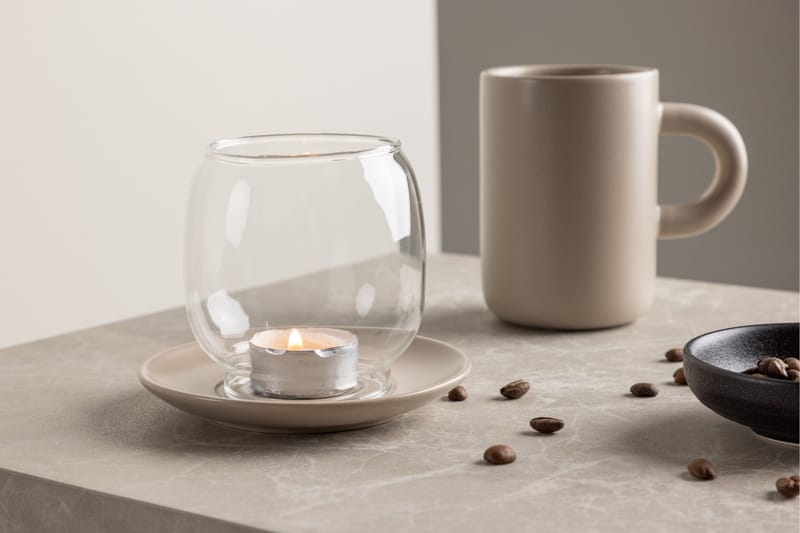 Archy Ljuslykta 11,5x9,5 cm - Beige - Inredning & dekor - Ljus & dofter - Ljusstake & kandelaber - Ljuslykta