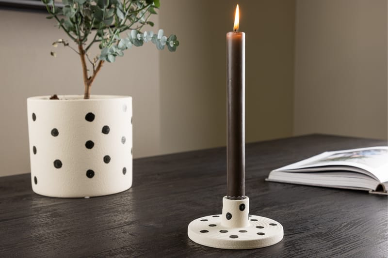 Bette Ljusstake 12x5 cm - Vit - Inredning & dekor - Ljus & dofter - Ljusstake & kandelaber - Kandelaber bord