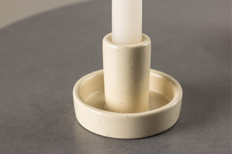 Ceco Ljusstake 11x5,6 cm - Beige - Inredning & dekor - Ljus & dofter - Ljusstake & kandelaber - Kandelaber bord