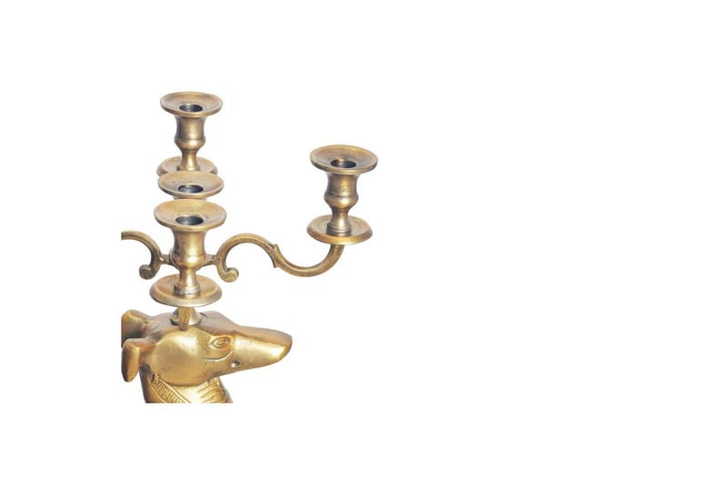 Dekorativ figur Wohnling Ljusstake Greyhound Aluminium Modern - Inredning & dekor - Ljus & dofter - Ljusstake & kandelaber - Kandelaber golv