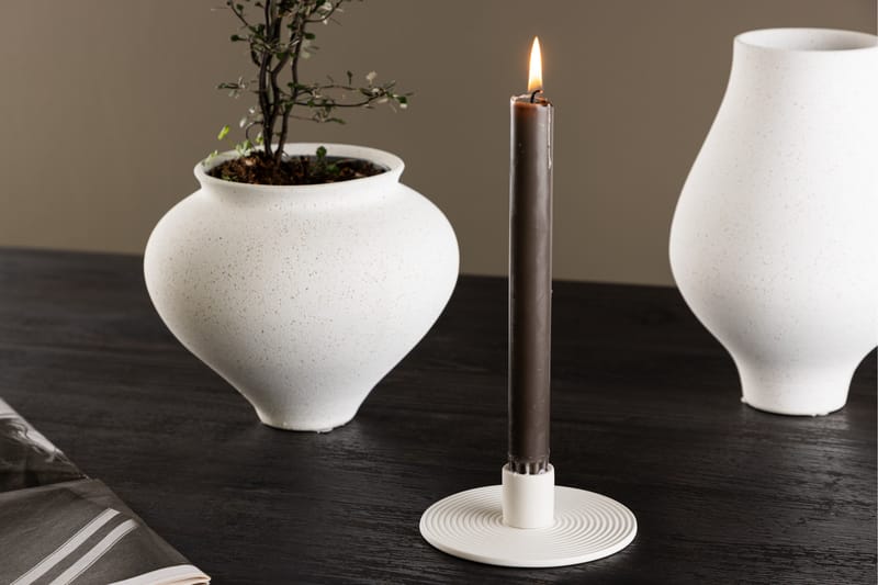 Dian Ljusstake 12x4 cm - Vit - Inredning & dekor - Ljus & dofter - Ljusstake & kandelaber - Kandelaber bord