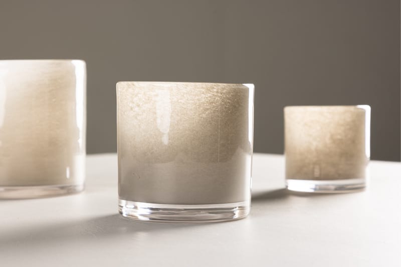 Glora Ljuslykta 10x10 cm - Beige - Inredning & dekor - Ljus & dofter - Ljusstake & kandelaber - Ljuslykta