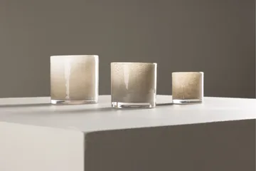 Glora Ljuslykta 10x10 cm - Beige - Inredning & dekor - Ljus & dofter - Ljusstake & kandelaber - Ljuslykta