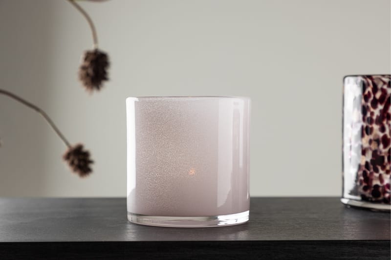 Glora Ljuslykta 10x10 cm - Ljusrosa - Inredning & dekor - Ljus & dofter - Ljusstake & kandelaber - Ljuslykta