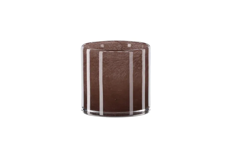 Glora Ljuslykta 12x12 cm - Brun - Inredning & dekor - Ljus & dofter - Ljusstake & kandelaber - Ljuslykta