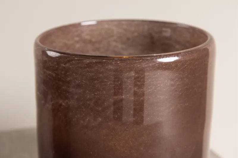 Glora Ljuslykta 12x12 cm - Brun - Inredning & dekor - Ljus & dofter - Ljusstake & kandelaber - Ljuslykta