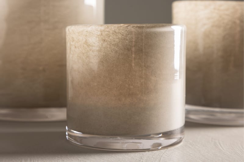 Glora Ljuslykta 8x8 cm - Beige - Inredning & dekor - Ljus & dofter - Ljusstake & kandelaber - Ljuslykta