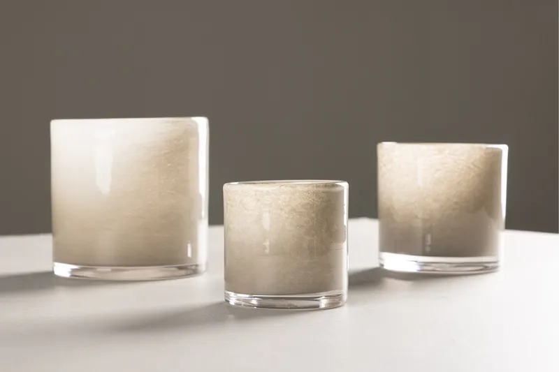 Glora Ljuslykta 8x8 cm - Beige - Inredning & dekor - Ljus & dofter - Ljusstake & kandelaber - Ljuslykta