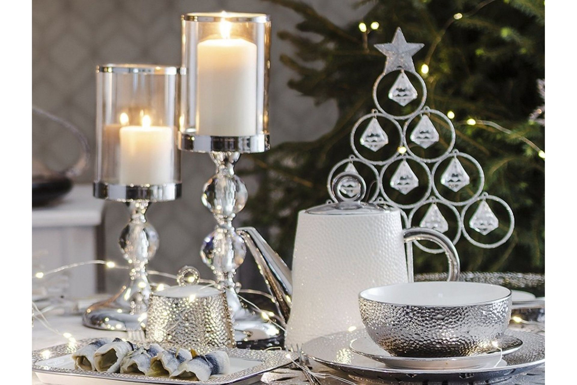 Cotui Ljusstake 41 cm - Silver