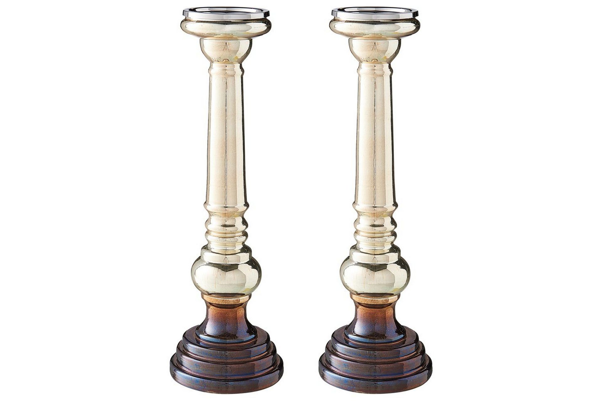 Ljusstakar Imarti set om 2 13x13x40 cm - 13x13x40 cm