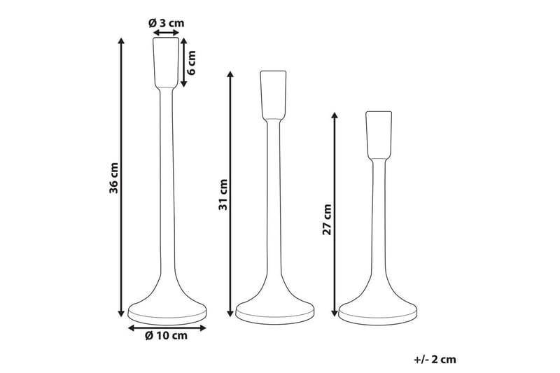Ljusstakar Zimbabwe set om 3 - Inredning & dekor - Ljus & dofter - Ljusstake & kandelaber - Kandelaber bord