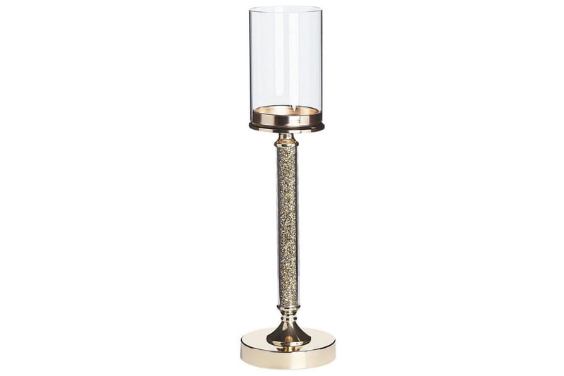 Ljusstake Abbeville Guld, 13x13x48 cm, Guld, 13x13x48 cm