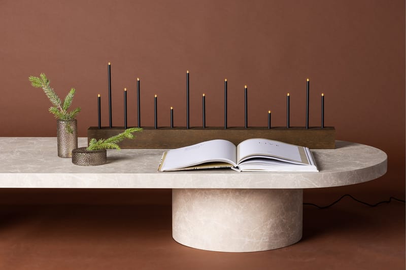 Ljusstake & kandelaber för bord Venture Home Kungsberget Ljusstake Walnut - Inredning & dekor - Ljus & dofter - Ljusstake & kandelaber - Kandelaber bord