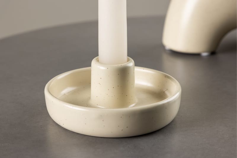 Otis Ljusstake 11x5 cm - Beige - Inredning & dekor - Ljus & dofter - Ljusstake & kandelaber - Kandelaber bord