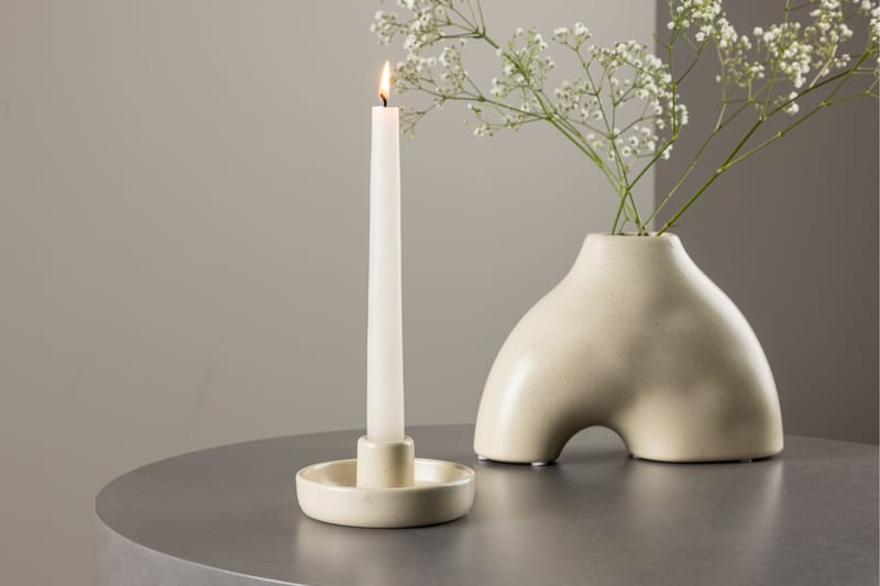 Otis Ljusstake 11x5 cm - Beige - Inredning & dekor - Ljus & dofter - Ljusstake & kandelaber - Kandelaber bord