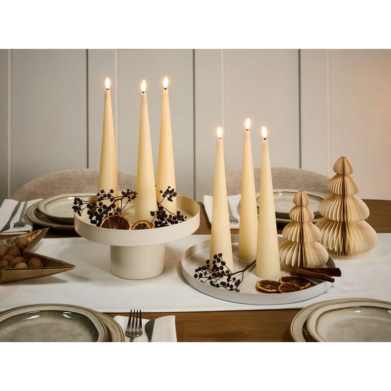 LED-ljus Aurum Set med 6 - Vit - Inredning & dekor - Ljus & dofter - Stearinljus - Kronljus & antikljus