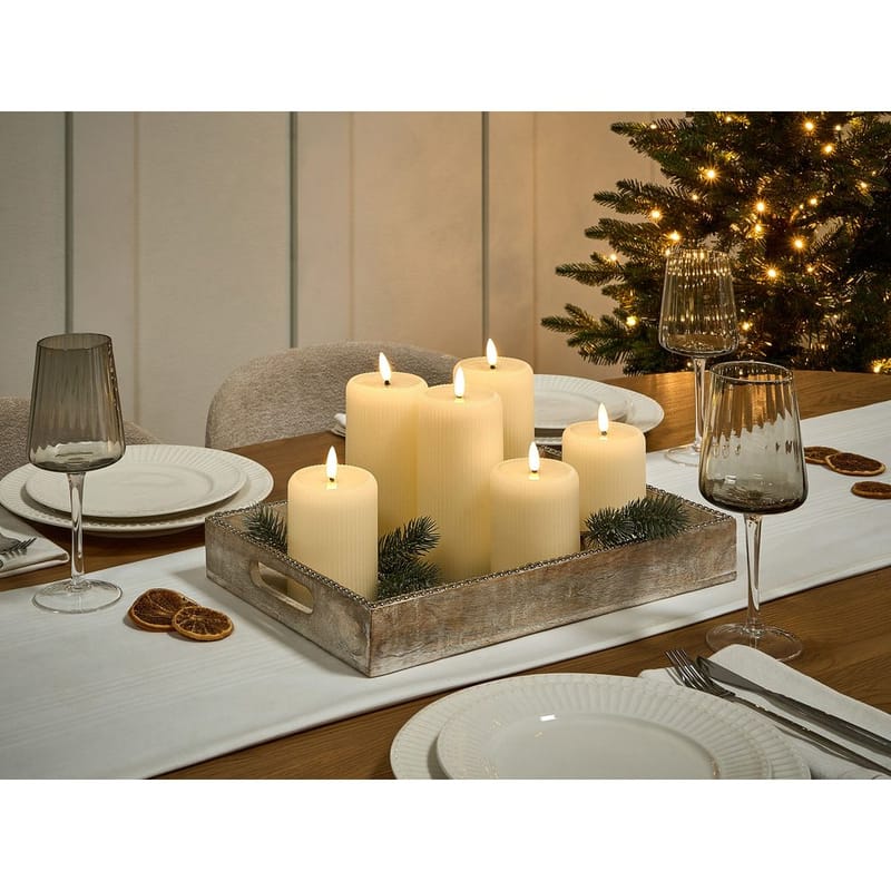 LED-ljus Noisette Set med 6 - Vit - Inredning & dekor - Ljus & dofter - Stearinljus - Kronljus & antikljus