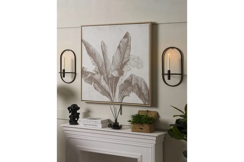 Väggljusstakar Caviana set om 2 Svart - Svart - Inredning & dekor - Ljus & dofter - Ljushållare & ljusfat