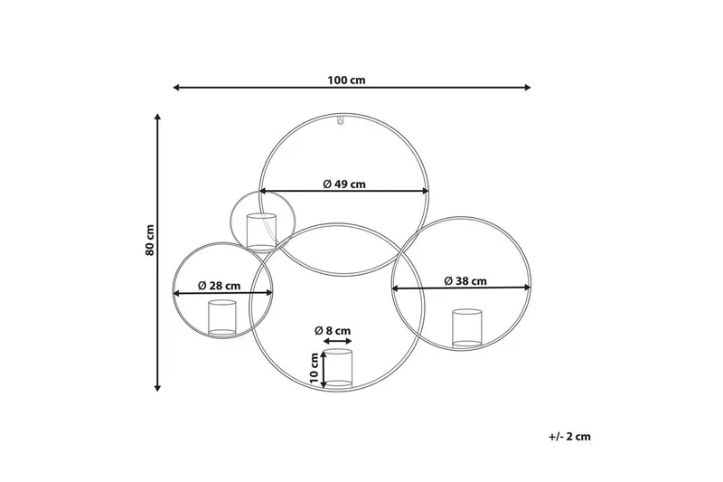 Väggljusstake Buru Svart - Svart - Inredning & dekor - Ljus & dofter - Ljushållare & ljusfat