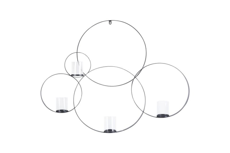 Väggljusstake Buru Svart, Svart