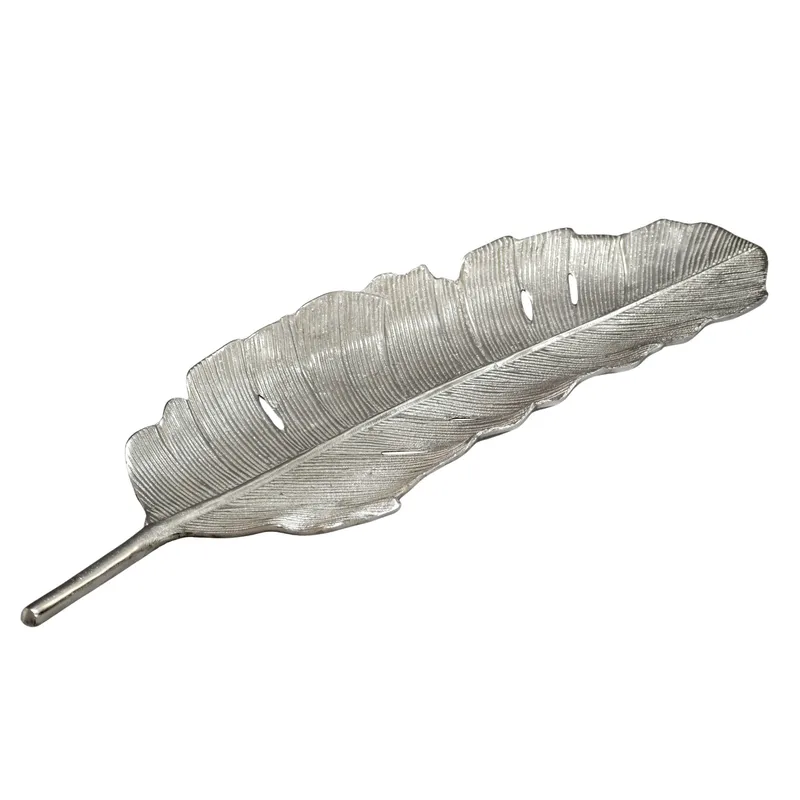 Navora Dekorationsskål Blad i aluminium, Silver