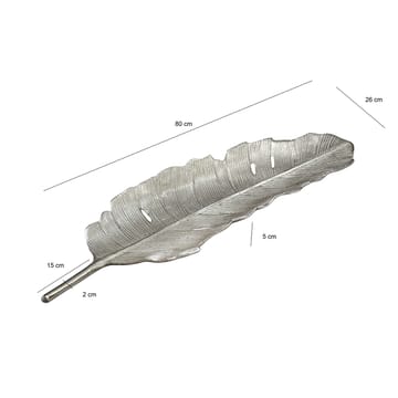 Navora Dekorationsskål Blad i aluminium - Silver - Inredning & dekor - Dekor & inredningsdetaljer