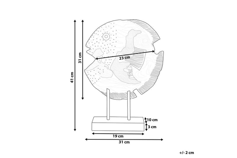 Prydnadsfigur Plaice Fish - Inredning & dekor - Dekor & inredningsdetaljer