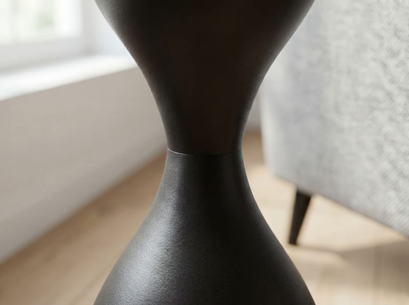 Relvik Runt sidobord 23 cm i metall och glas - Svart - Inredning & dekor - Dekor & inredningsdetaljer